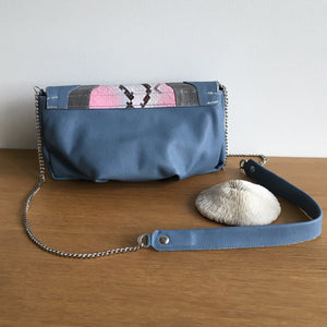 Mini sac Gloria bleu-gris